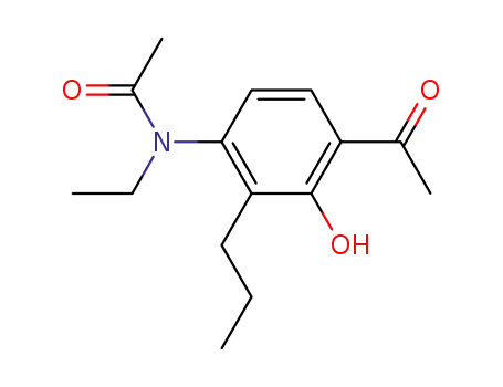 Molecular Structure of 69049-66-7 (Acetamide, N-(4-acetyl-3-hydroxy-2-propylphenyl)-N-ethyl-)
