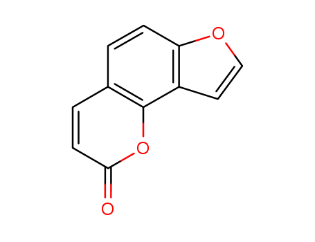 523-50-2,2-Oxo-(2H)-furo(2,3-h)-1-benzopyran,Isopsoralen(6CI);2-Propenoic acid, 3-(4-hydroxy-5-benzofuranyl)-, d-lactone;Angecin;Angelicin (coumarin derivative);Furo[2,3-h]coumarin;Furo[5',4':7,8]coumarin;Isopsoralen;