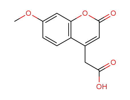 Molecular Structure of 62935-72-2 (7-Methoxycoumarin-4-acetic acid)