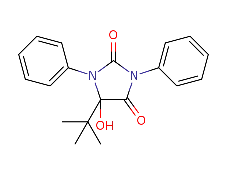 Molecular Structure of 1352131-48-6 (5-tert-butyl-5-hydroxy-1,3-diphenyl-2,4-imidazolinedione)