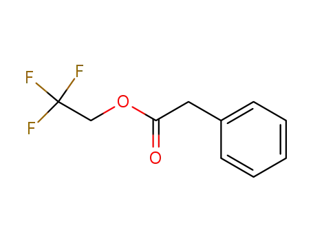 Molecular Structure of 1524-11-4 (Benzeneacetic acid, 2,2,2-trifluoroethyl ester)