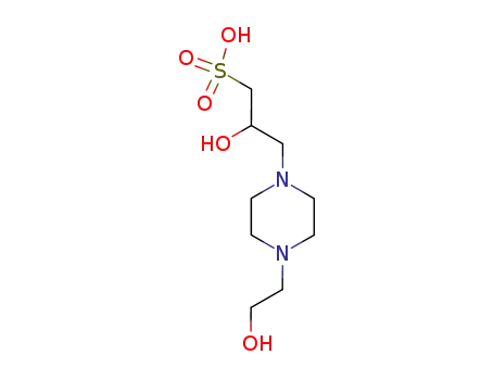 Molecular Structure of 68399-78-0 (N-(Hydroxyethyl)piperazine-N'-2-hydroxypropanesulfonic acid)