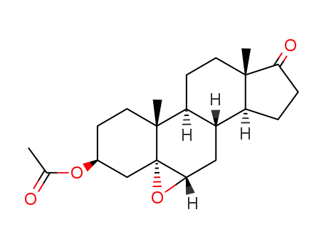 Molecular Structure of 14545-93-8 (17-oxo-5,6-epoxyandrostan-3-yl acetate)