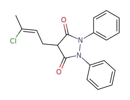 1,2-Diphenyl-4-(3-chloro-2-butenyl)-3,5-pyrazolidinedione