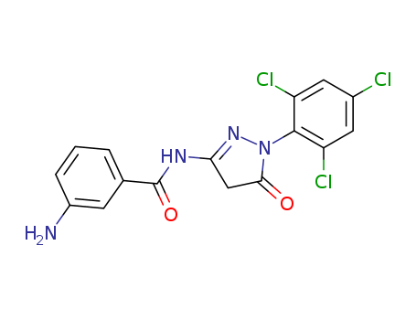 3-amino-N-[4,5-dihydro-5-oxo-1-(2,4,6-trichlorophenyl)-1H-pyrazol-3-yl]benzamide