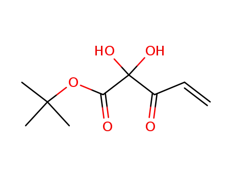 Molecular Structure of 147624-92-8 (2,2-Dihydroxy-3-oxo-pent-4-enoic acid tert-butyl ester)