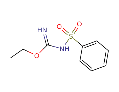 Molecular Structure of 854695-24-2 (<i>O</i>-ethyl-<i>N</i>-benzenesulfonyl-isourea)