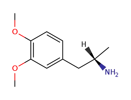 Molecular Structure of 17279-41-3 ((S)-1-(3,4-DIMETHOXYPHENYL) 2-PROPANAMINE)