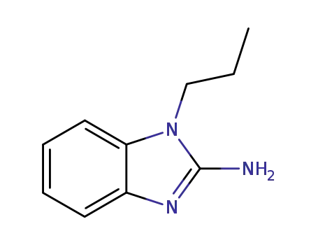 Molecular Structure of 57667-50-2 (1-PROPYL-1H-BENZOIMIDAZOL-2-YLAMINE)