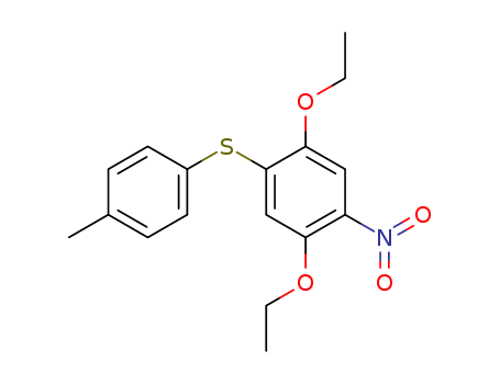 Benzene,1,4-diethoxy-2-[(4-methylphenyl)thio]-5-nitro-