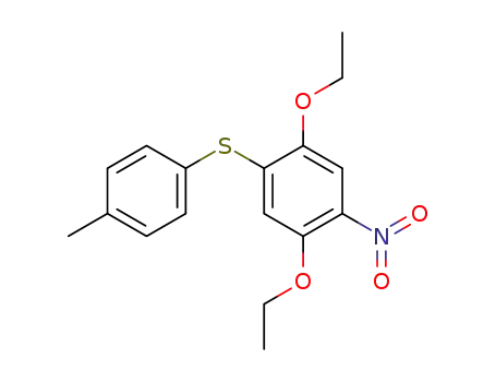 Molecular Structure of 68400-47-5 (2,5-Diethoxy-4-((4-methylphenyl)thio)nitrobenzene)