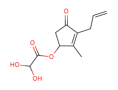 Acetic acid, dihydroxy-,
2-methyl-4-oxo-3-(2-propenyl)-2-cyclopenten-1-yl ester