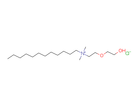 94160-20-0,dodecyl[2-(2-hydroxyethoxy)ethyl]dimethylammonium chloride,C12H25N(+)(Me)2(EtO)2H Cl(-);DODECYL-[2-(2-HYDROXYETHOXY)ETHYL]-DIMETHYL-AZANIUM CHLORIDE;C12H25N(+)(Me)2(CH2CH2O)2H Cl(-);2-hydroxylethoxyethyldimethyldodecylammonium chloride;Dodecyl(2-(2-hydroxyethoxy)ethyl)dimethylammonium chloride;EINECS 303-302-3;