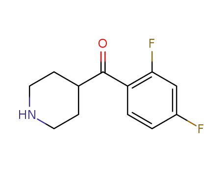 Molecular Structure of 84162-86-7 (1-(2',4'-Difluorophenyl)-1-(4-piperidinyl) methanone)