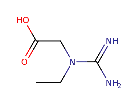 Molecular Structure of 5657-05-6 (N-ethylguanidinoacetate)
