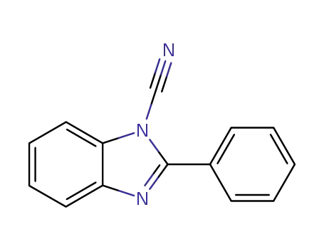 Molecular Structure of 55810-22-5 (1H-Benzimidazole-1-carbonitrile, 2-phenyl-)
