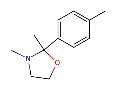 Molecular Structure of 78456-50-5 (2-(4-methylphenyl)-2,3-dimethyl-1,3-oxazolidine)