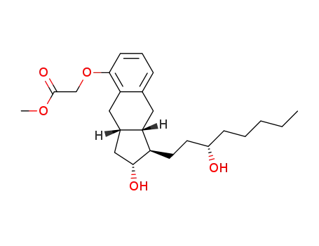 2-((1R,2R,3aS,9aS)-2-hydroxy-1-(S)-3-hydroxyoctyl)-2,3,3a,4,9,9a-hexahydro-1H-cyclopenta[b]naphthalene-5-yloxylacetic acid methyl ester