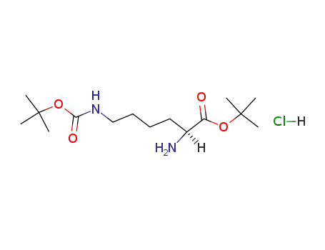 Molecular Structure of 13288-57-8 (Ne-Boc-L-lysine tert-butyl ester hydrochloride)