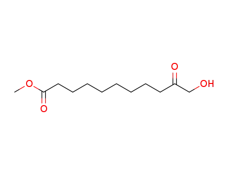 Molecular Structure of 56078-11-6 (Methyl-10-keto-11-hydroxyundecanoat)