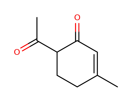 Molecular Structure of 51742-11-1 (6-ACETYL-3-METHYL-2-CYCLOHEXENE-1-ONE)