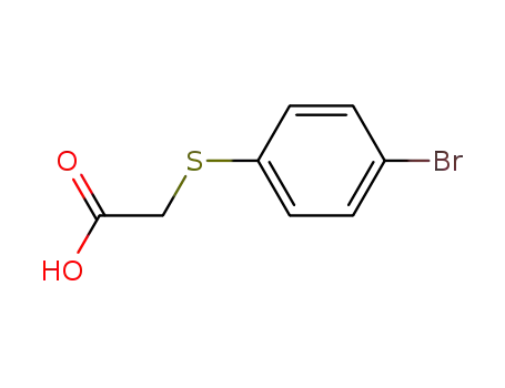 Molecular Structure of 3406-76-6 ((4-BROMO-PHENYLSULFANYL)-ACETIC ACID)