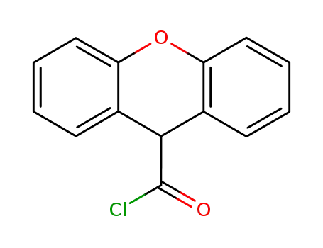 Molecular Structure of 26454-53-5 (9H-XANTHENE-9-CARBONYL CHLORIDE)