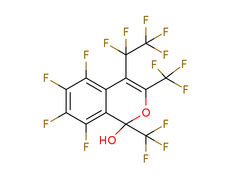 Molecular Structure of 1289408-17-8 (perfluoro-1,3-dimethyl-4-ethyl-1H-isochromen-1-ol)