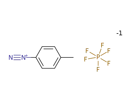 Molecular Structure of 673-44-9 (Benzenediazonium, 4-methyl-, hexafluorophosphate(1-))
