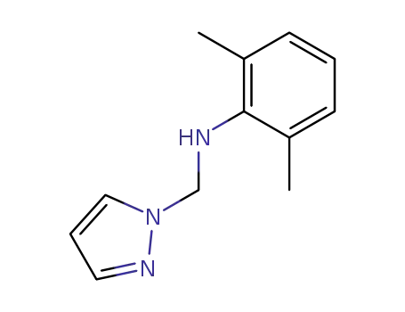 Molecular Structure of 125709-82-2 (1-(N-2,6-dimethylaniline)-1-(1N-pyrazol)-methane)