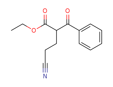 5415-48-5,ethyl 2-benzoyl-4-cyano-butanoate,Butyricacid, 2-benzoyl-4-cyano-, ethyl ester (7CI,8CI); Butyric acid, a-benzoyl-g-cyano-, ethyl ester (4CI); NSC10092