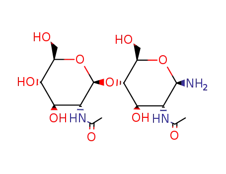 Molecular Structure of 102039-77-0 (N,N'-diacetylchitobiosamine)