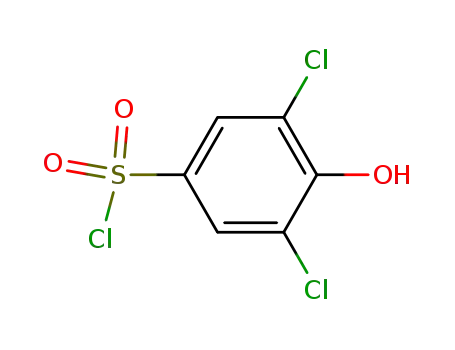 Molecular Structure of 13432-81-0 (3,5-DICHLORO-4-HYDROXYBENZENESULFONYL CHLORIDE)