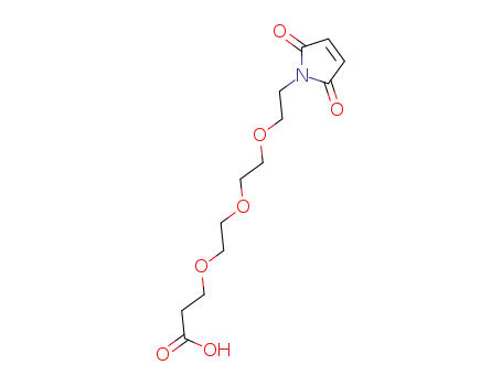 Molecular Structure of 518044-40-1 (Maleimido-Tri(Ethylene Glycol)-Propionic Acid)