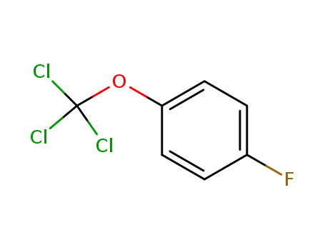 Molecular Structure of 407-13-6 (Benzene, 1-fluoro-4-(trichloromethoxy)-)