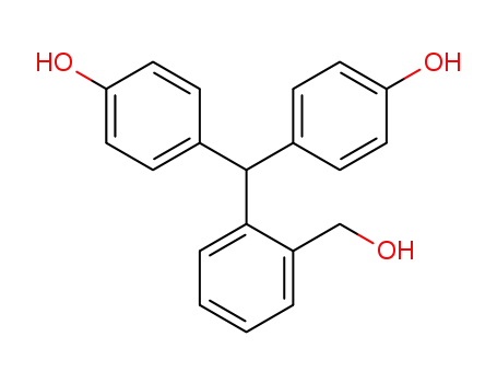 Molecular Structure of 81-92-5 (2-[BIS(4-HYDROXYPHENYL)METHYL]BENZYL ALCOHOL)