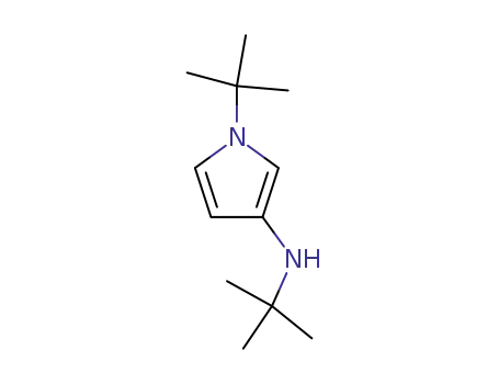 Molecular Structure of 117203-10-8 (1-tert-Butyl-3-(tert-butylamino)pyrrol)