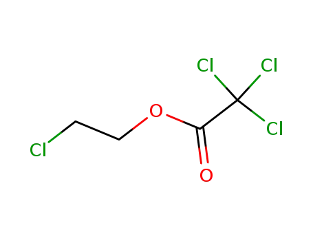 Molecular Structure of 4974-21-4 (2-chloroethyl trichloroacetate)