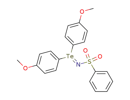 Molecular Structure of 62486-36-6 (N-(phenylsulfonyl)di(p-methoxyphenyl)tellurimide)