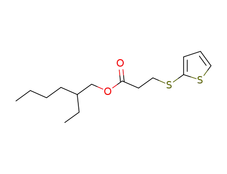 Molecular Structure of 1227941-25-4 (3-(thiophen-2-ylsulfanyl)propionic acid 2-ethylhexyl ester)