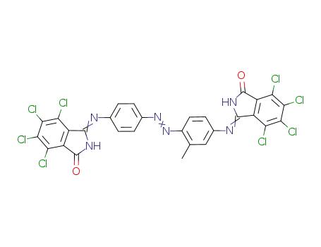 Molecular Structure of 40716-47-0 (4,5,6,7-tetrachloro-3-[[3-methyl-4-[[4-[(4,5,6,7-tetrachloro-1-oxo-1H-isoindol-3-yl)amino]phenyl]azo]phenyl]amino]-1H-isoindol-1-one)