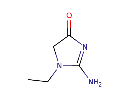 Molecular Structure of 76146-27-5 (2-amino-1-ethyl-1,5-dihydro-4H-imidazol-4-one)