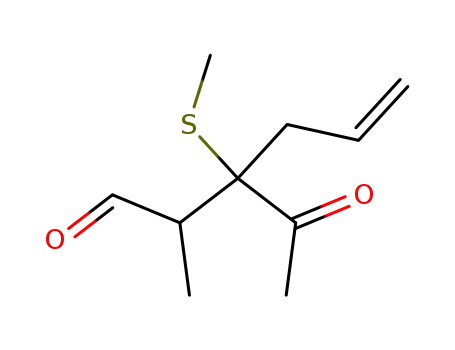 3-acetyl-2-methyl-3-methylsulfanyl-hex-5-enal