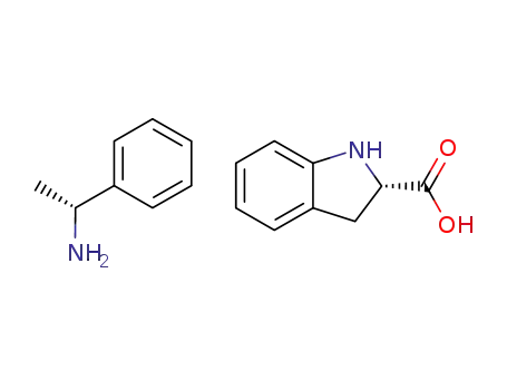 Molecular Structure of 79854-38-9 ((2S)-indoline-2-carboxylic acid (R)-α-methylbenzylamine salt)