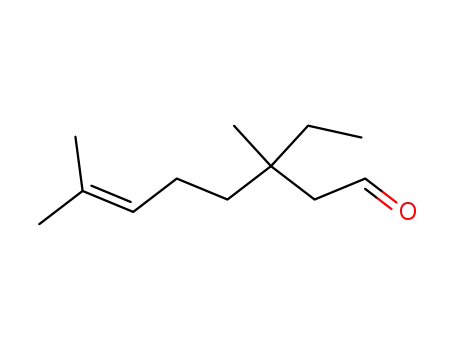 Molecular Structure of 34687-43-9 (3-ethyl-3,7-dimethyloct-6-enal)