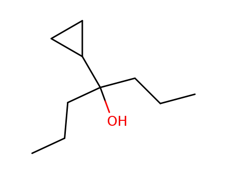 Molecular Structure of 57583-50-3 (4-cyclopropylheptan-4-ol)