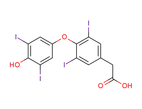 Molecular Structure of 67-30-1 (3,3',5,5'-TETRAIODOTHYRO-ACETIC ACID)