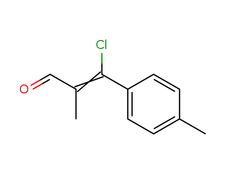Molecular Structure of 71209-67-1 (3-chloro-3-(4-methylphenyl)methacrylaldehyde)