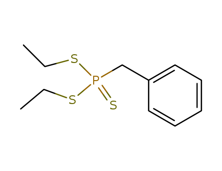 Molecular Structure of 116393-11-4 (Phosphonotrithioic acid, (phenylmethyl)-, diethyl ester)