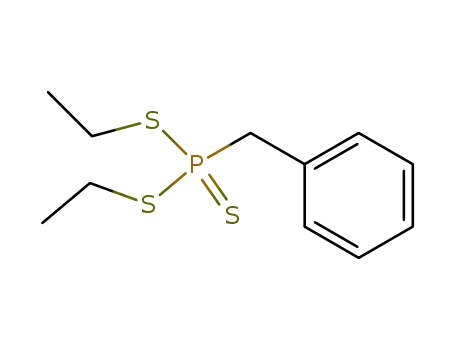 Molecular Structure of 116393-11-4 (Phosphonotrithioic acid, (phenylmethyl)-, diethyl ester)